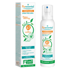 Flacone da 200 Ml di Puressentiel spray purificante con 41 olii essenziali.