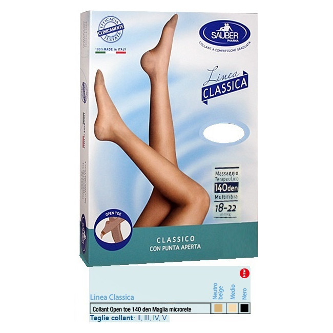 SAUBER COLLANT OPEN TOE MAGLIA MICRORETE 140 DEN COLORE NEUTRO BEIGE 5 LINEA CLASSICA SAUBER COLLANT OPEN TOE MAGLIA MICRORETE 140 DEN COLORE NEUTRO BEIGE 5 LINEA CLASSICA