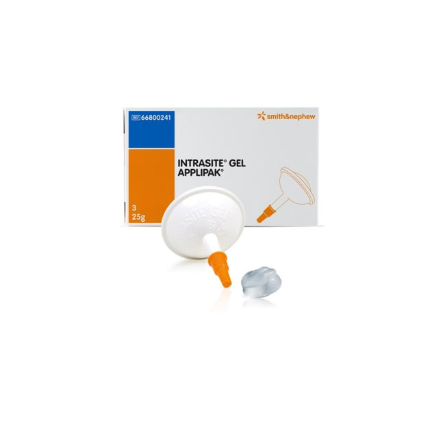 MEDICAZIONE A BASE DI IDROGEL AMORFO PER LO SBRIGLIAMENTO DEL TESSUTO NECROTICO CONFEZIONE CON APPLICATORE APPLIPAK 8G 10 PEZZI