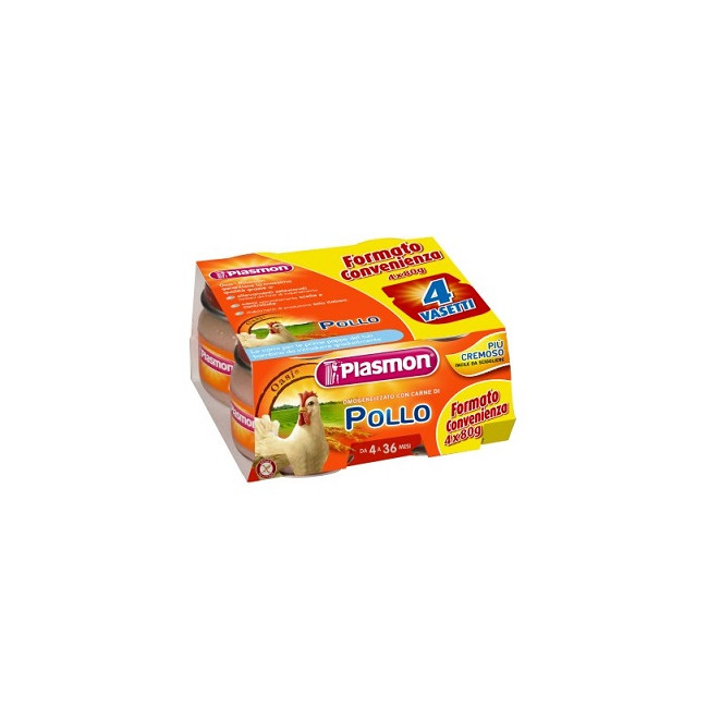 PLASMON OMOGENEIZZATO POLLO CON GIFT 4 X 80 G PLASMON OMOGENEIZZATO POLLO CON GIFT 4 X 80 G