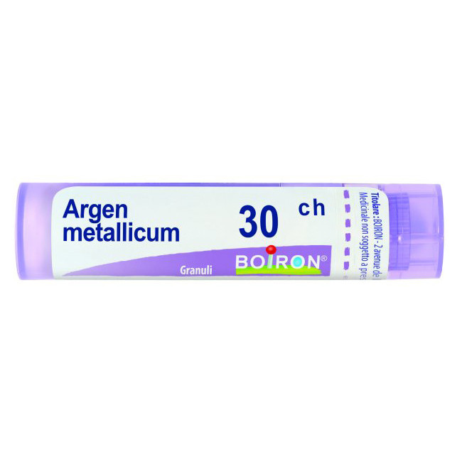Boiron ARGENTUM METALLICUM 30 CH GRANULI Boiron ARGENTUM METALLICUM 30 CH GRANULI