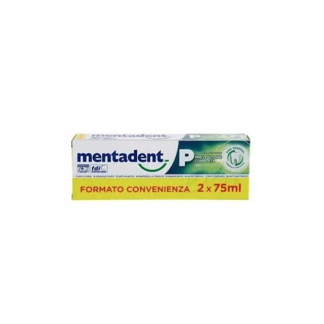 MENTADENT P 2 X 75 ML BITUBO PROMO