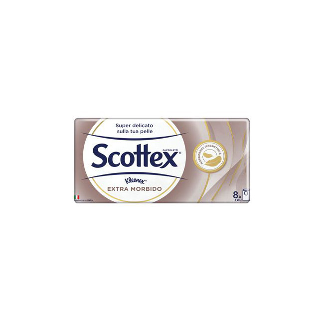 SCOTTEX EXTRA MORBIDO FAZZOLETTI 8 PEZZI SCOTTEX EXTRA MORBIDO FAZZOLETTI 8 PEZZI