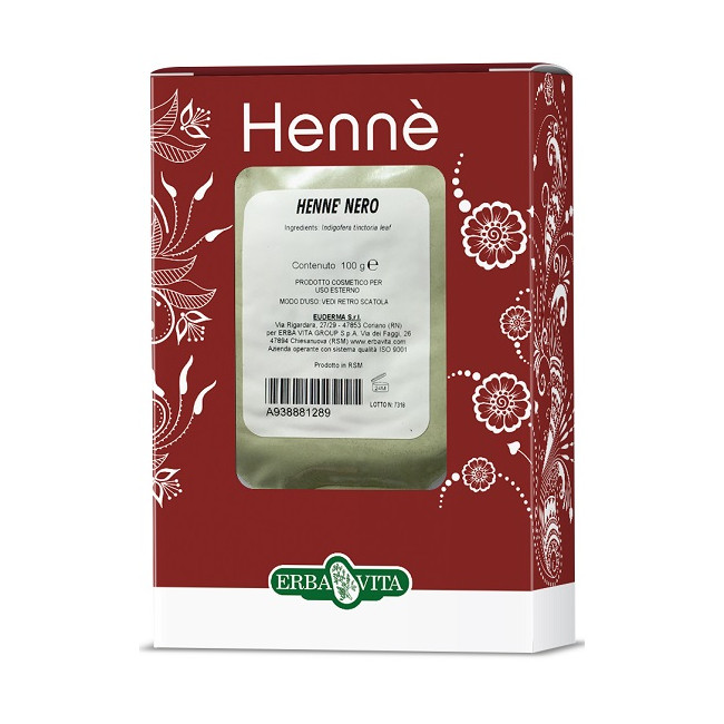 HENNE COLORANTE CAPELLI NERO 100 G HENNE COLORANTE CAPELLI NERO 100 G