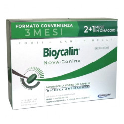 Confezione risparmio 90 compresse, tre mesi di trattamento di Bioscalin nova genina per capelli deboli