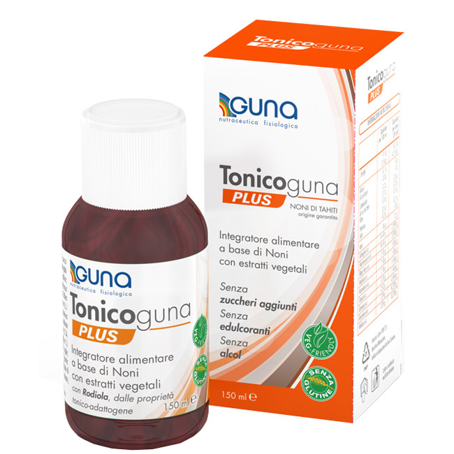 Confezione da 150 Ml di Guna Tonicoguna Plus integratore tonico energizzante Confezione da 150 Ml di Guna Tonicoguna Plus integratore tonico energizzante