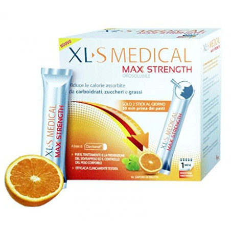 XLS MEDICAL MAX STRENGTH 60 STICK OROSOLUBILI XLS MEDICAL MAX STRENGTH 60 STICK OROSOLUBILI