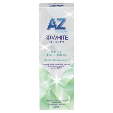 AZ 3D WHITE ILLUMINANTE WHITE EXPLOSION DENTIFRICIO 50 ML