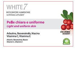 White 7 Integratore Alimentare Pelle Chiara Ed Uniforme 30 Compresse