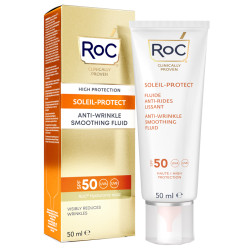 ROC FLUIDO SOLARE VISO SPF 50+ ANTI-RUGHE LEVIGANTE 50 ML