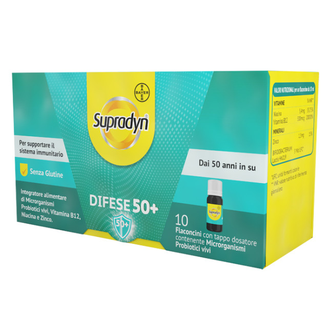 SUPRADYN DIFESE 50+ 10 FLACONCINI 10 ML SUPRADYN DIFESE 50+ 10 FLACONCINI 10 ML