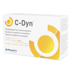 Confezione da 45 compresse di C-Dyn, integratore per sistema immunitario.