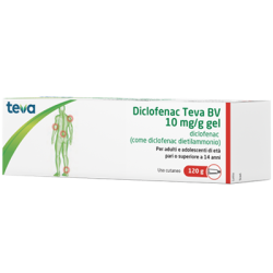 DICLOFENAC TEVA*GEL120G 10MG/G