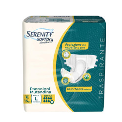 PANNOLONE MUTANDINA SERENITY SD SENSITIVE EXTRA L 15 PEZZI