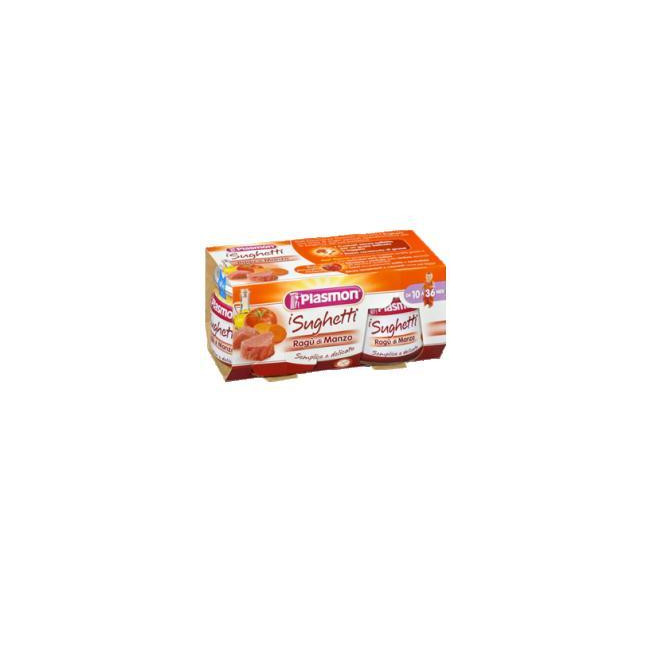 PLASMON SUGHETTO RAGU' DI MANZO 80 G X 2 PEZZI PLASMON SUGHETTO RAGU' DI MANZO 80 G X 2 PEZZI