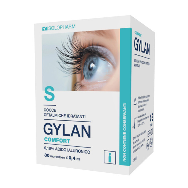 GYLAN COMFORT GOCCE OFTALMICHE 30 TUBETTI MONOUSO DA 0,4 ML GYLAN COMFORT GOCCE OFTALMICHE 30 TUBETTI MONOUSO DA 0,4 ML