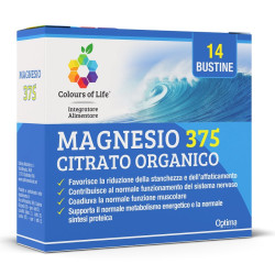 MAGNESIO 375 CITRATO ORGANICO 14 BUSTINE DA 4 G COLOURS OF LIFE