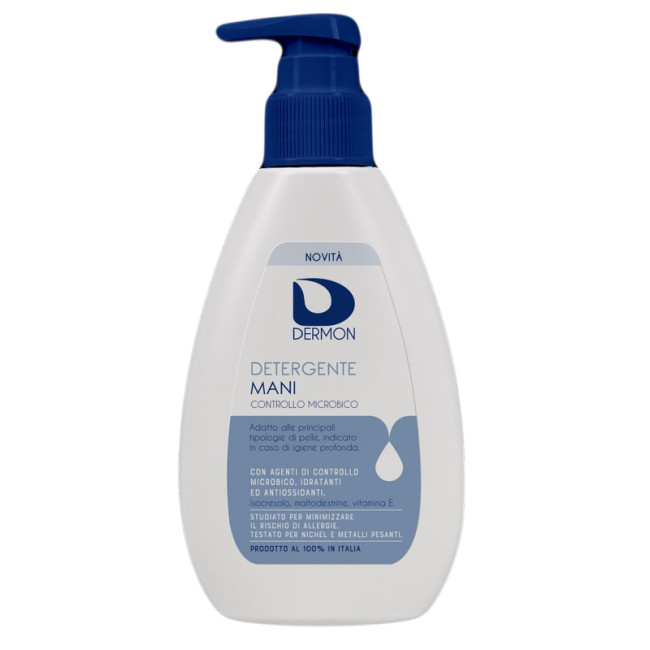 DERMON DETERGENTE MANI CONTROLLO MICROBICO 200 ML DERMON DETERGENTE MANI CONTROLLO MICROBICO 200 ML