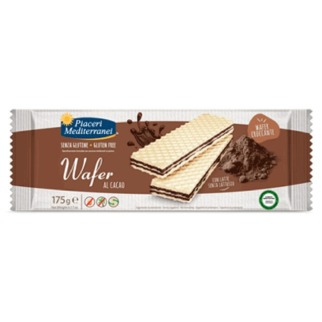 PIACERI MEDITERRANEI WAFER CACAO 175 G PIACERI MEDITERRANEI WAFER CACAO 175 G