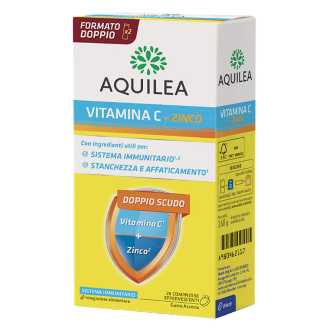 AQUILEA VITAMINA C 14 COMPRESSE EFFERVESCENTI BIPACK AQUILEA VITAMINA C 14 COMPRESSE EFFERVESCENTI BIPACK