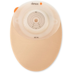 DANSAC NOVALIFE TRE 1 SACCA CHIUSA OPACA CONVEX MAXI PER COLOSTOMIA CON FINESTRA RITAGLIABILE 15-59 MM 550 ML 10 PEZZI