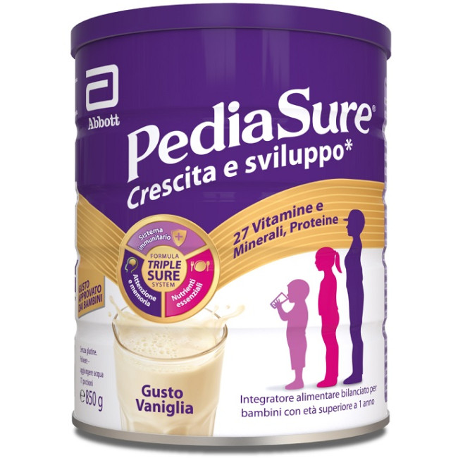 PEDIASURE CRESCITA&SVILUPPO RINFORZA VANIGLIA 850 G PEDIASURE CRESCITA&SVILUPPO RINFORZA VANIGLIA 850 G