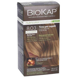 BIOKAP NUTRICOLOR DELICATO RAPID 8,03 BIONDO CHIARO NATURALE 135 ML