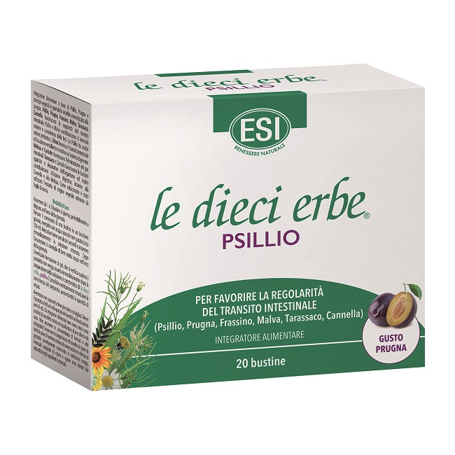ESI LE DIECI ERBE PSILLIO 20 BUSTINE 5,6 G (scadenza 03/2024)*** ESI LE DIECI ERBE PSILLIO 20 BUSTINE 5,6 G (scadenza 03/2024)***