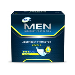 PANNOLONE SAGOMATO MASCHILE TENA MEN LIVELLO 2 20 PEZZI