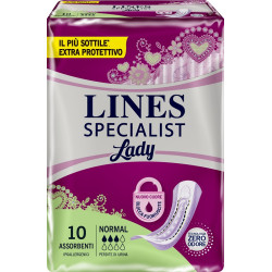 PANNOLONE SAGOMATO LINES SPECIALIST NORMAL 10 PEZZI