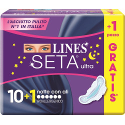 LINES SETA ULTRA NOTTE 10+1 GRATIS