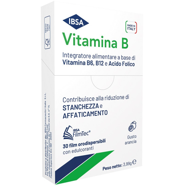 VITAMINA B IBSA 30 FILM ORALI VITAMINA B IBSA 30 FILM ORALI