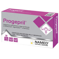 Confezione da 28 compresse di Named Progepril integratore per ciclo mestruale e menopausa