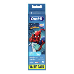 ORALB KIDS SPIDERMAN TESTINE PER SPAZZOLINO ELETTRICO 4 PEZZI
