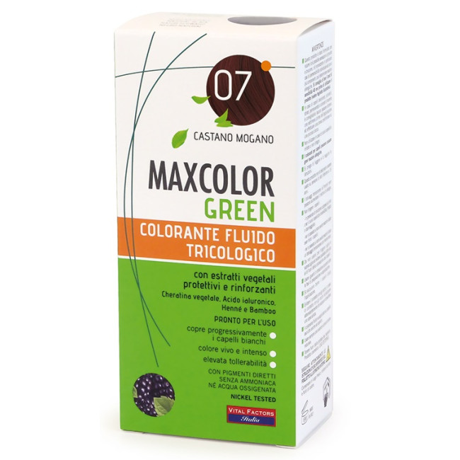 MAXCOLOR GREEN 07 CASTANO MOGANO 75 ML + BALSAMO 15 ML MAXCOLOR GREEN 07 CASTANO MOGANO 75 ML + BALSAMO 15 ML
