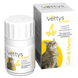 VETTYS INTEGRA CUTE&MANTO GATTO 30 COMPRESSE MASTICABILI