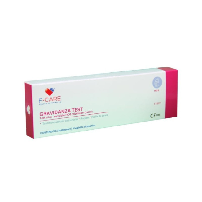 F-CARE TEST RAPIDO GRAVIDANZA MIDSTREAM HCG 2 PEZZ1 F-CARE TEST RAPIDO GRAVIDANZA MIDSTREAM HCG 2 PEZZ1