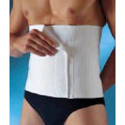 CIZETA ORTO' FLEXA FASCIA POSTOPERATORIA H 27 LEGGERA POLIESTENSIVA COTONE BIANCO 2