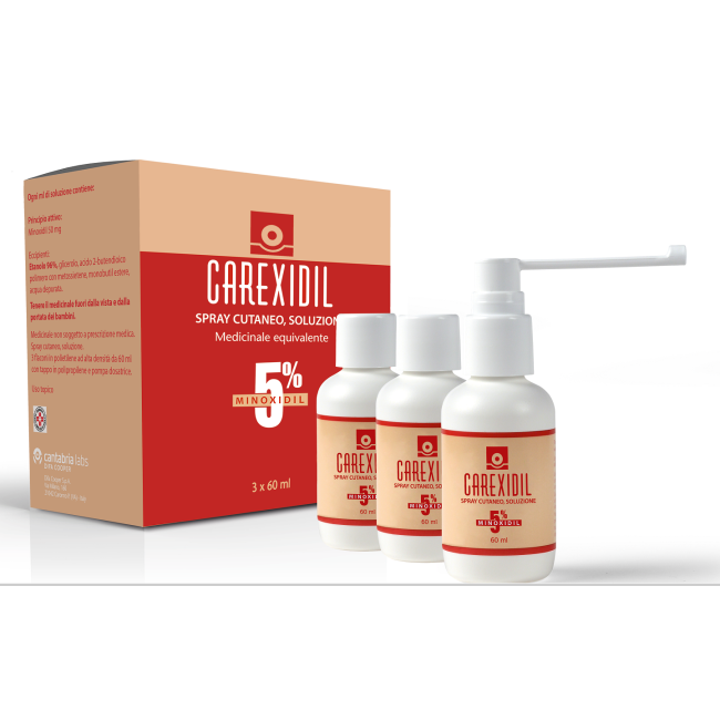 CAREXIDIL*3FL SOLUZ CUT 60ML5% CAREXIDIL*3FL SOLUZ CUT 60ML5%