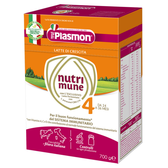 PLASMON NUTRI-MUNE LATTE STAGE 4 POLVERE 700 G PLASMON NUTRI-MUNE LATTE STAGE 4 POLVERE 700 G