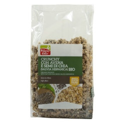 FSC CRUNCHY CON AVENA E SEMI DI CHIA BIO CON OLIO DI GIRASOLE SENZA OLIO DI PALMA 375 G