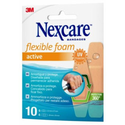 CEROTTO PREPARATO 3M NEXCARE ACTIVE 360 GRADI N1010ASDX02 ASSORTITI 2 MISURE 6 CEROTTI 22X57MM + 4 CEROTTI 28X76MM