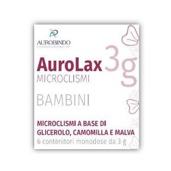 MICROCLISMI PER BAMBINI AUROLAX 6 CONTENITORI 3 G