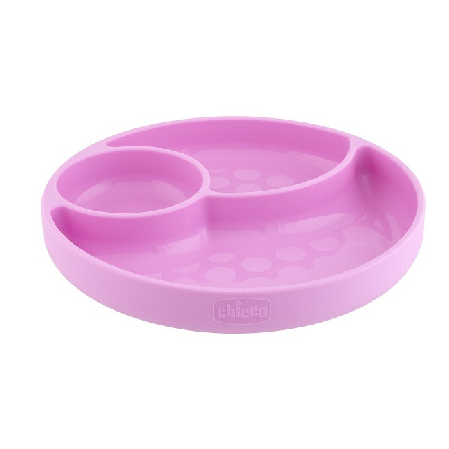 CHICCO PIATTO SILICONE VENTOSA ROSA CHICCO PIATTO SILICONE VENTOSA ROSA