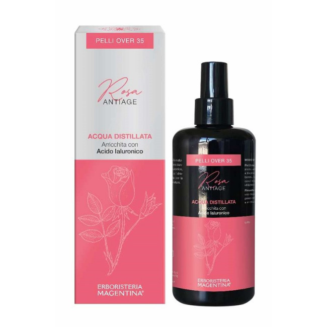 ACQUA DISTILLATA ARRICCHITA ROSA ANTIAGE PELLI OVER 35 200 ML ACQUA DISTILLATA ARRICCHITA ROSA ANTIAGE PELLI OVER 35 200 ML