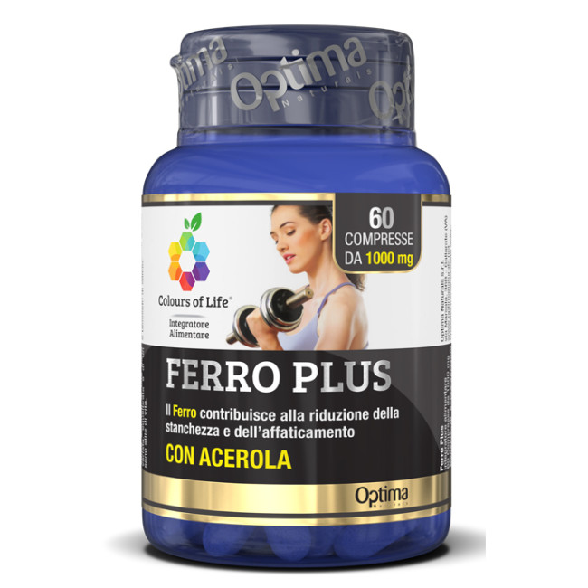 COLOURS OF LIFE FERRO PLUS 60 COMPRESSE 1000 MG COLOURS OF LIFE FERRO PLUS 60 COMPRESSE 1000 MG
