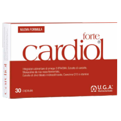 Confezione da 30 capsule di Cardiol Forte integratore per il colesterolo ed il benessere del cuore