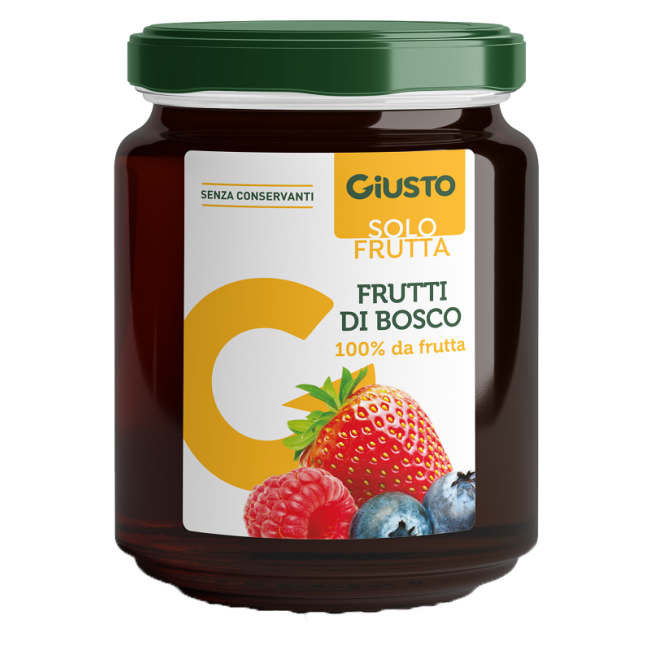 GIUSTO SOLO FRUTTA MARMELLATA FRUTTI ROSSI 284 G GIUSTO SOLO FRUTTA MARMELLATA FRUTTI ROSSI 284 G