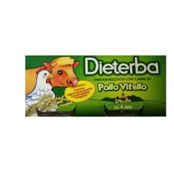 DIETERBA OMOGENEIZZATO VITELLO POLLO 3 PEZZI 80 G