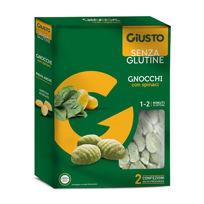 GIUSTO SENZA GLUTINE GNOCCHI SPINACI 500 G GIUSTO SENZA GLUTINE GNOCCHI SPINACI 500 G
